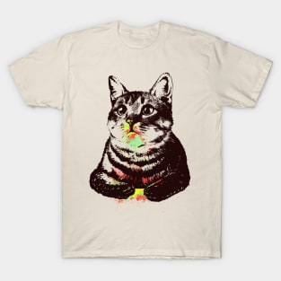 My cat loves watercolor T-Shirt